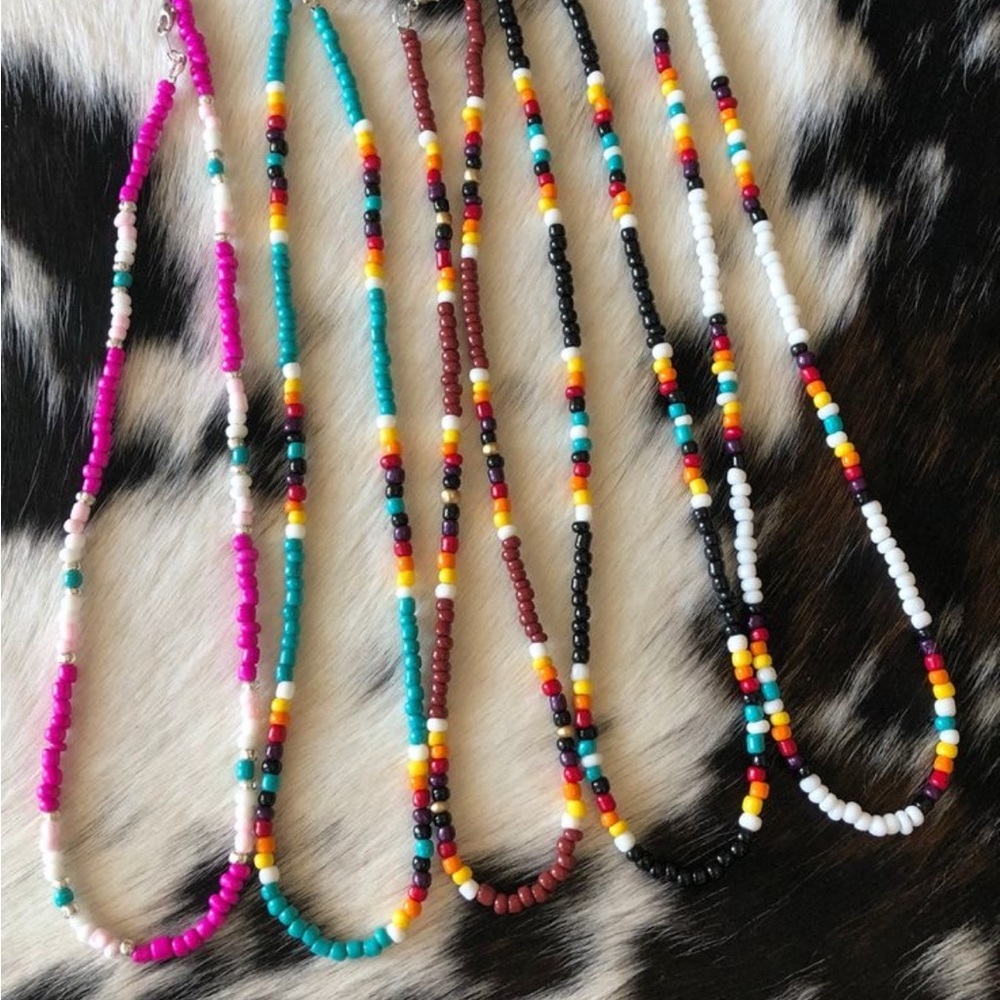 Colorful Beaded Necklace Set